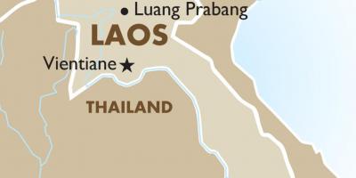 Karte der Hauptstadt von laos 