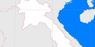 Karte von laos Umriss