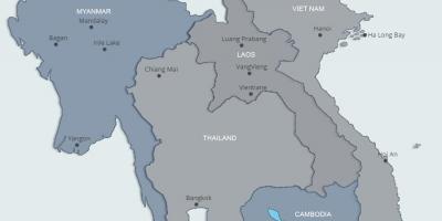 Karte von Nord-laos